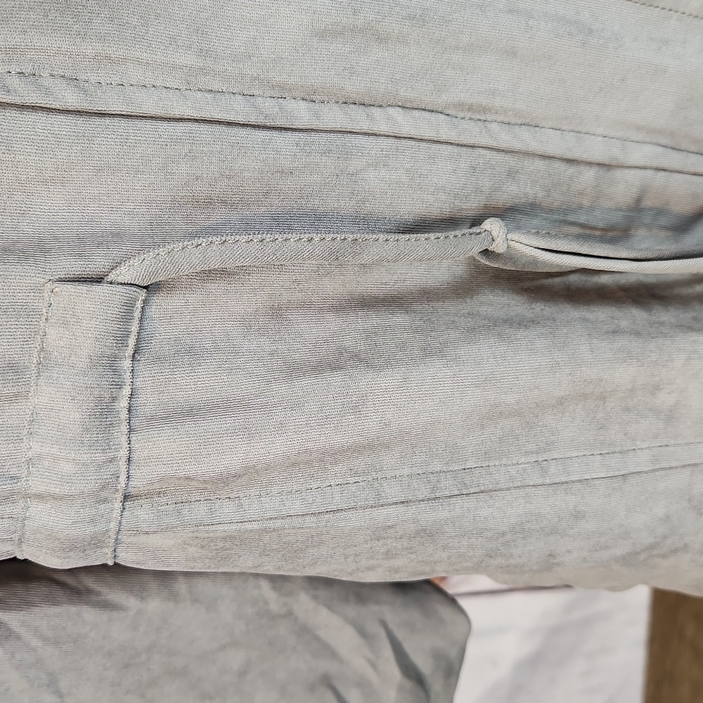 Staccato Dove Gray Shacket Duster Utility Jacket L - Picture 4 of 15